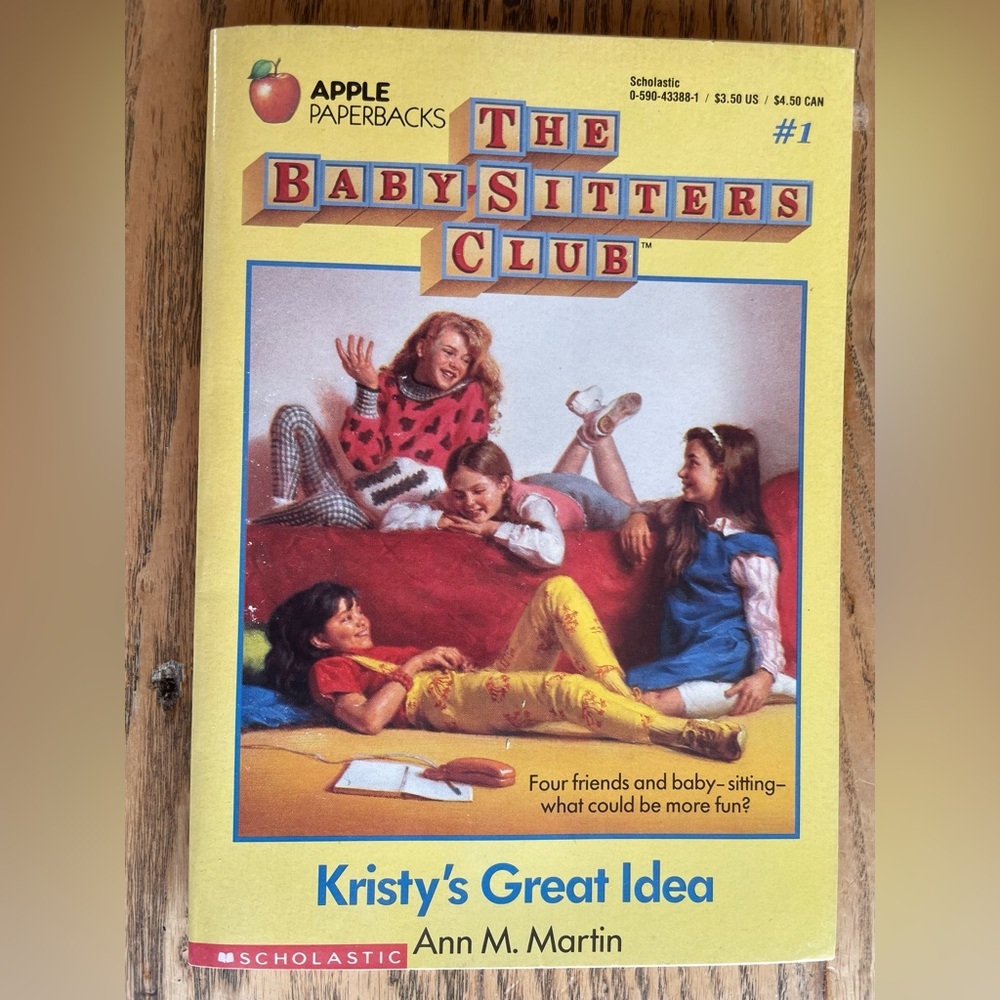 Vintage Babysitterβs Club Book Number 1 Kristyβs Great Idea